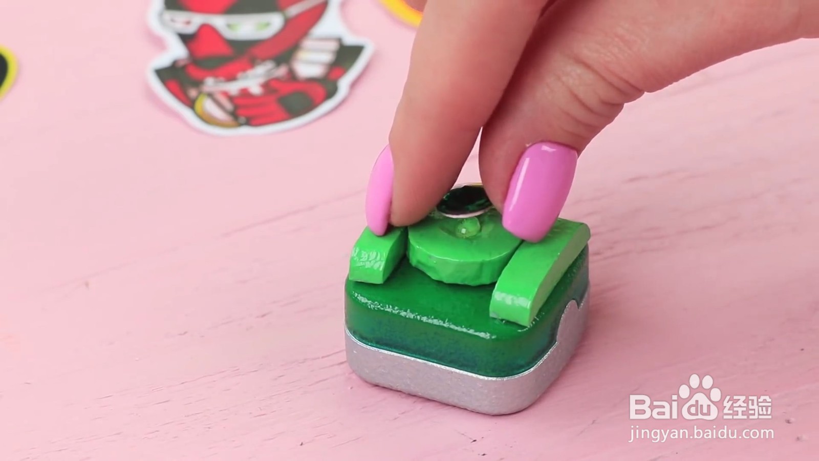 如何制作绿灯侠卷笔刀戒指？