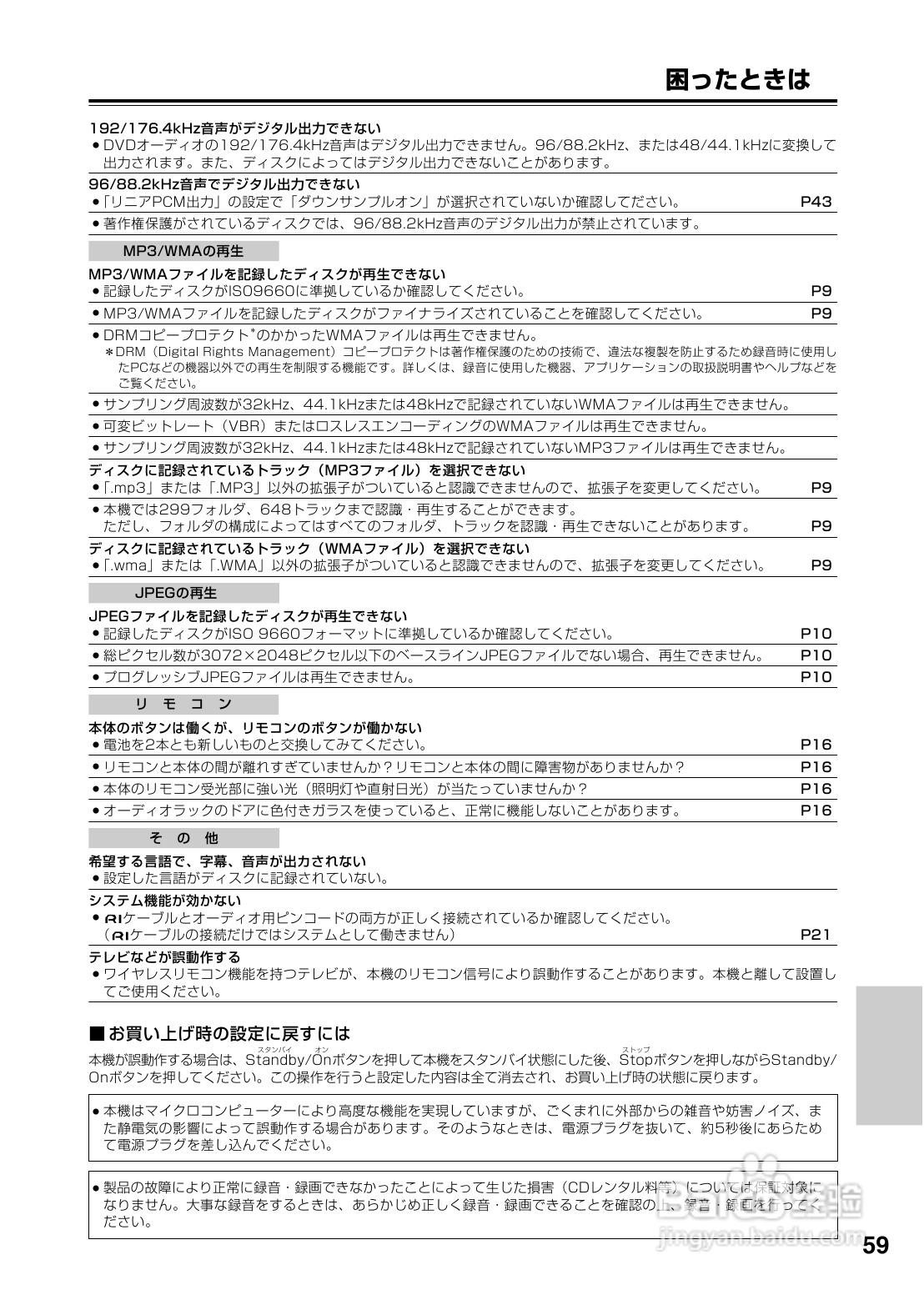 INTEGRA DPS-6 DVD播放机使用说明书:[3]