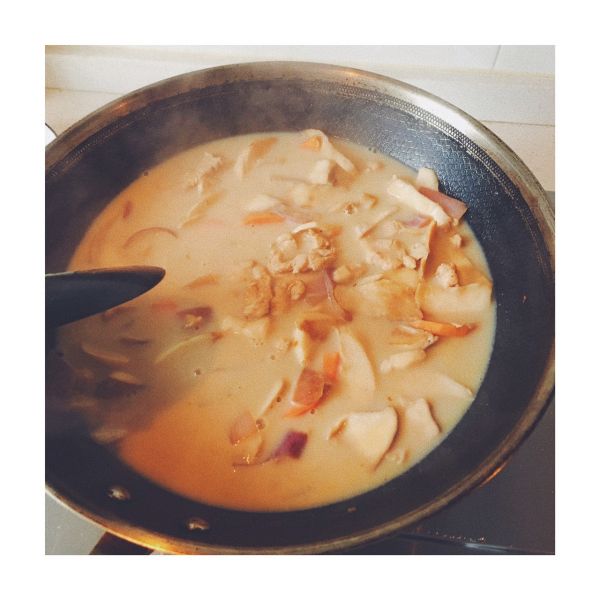 鸡胸肉杏鲍菇地瓜咖喱