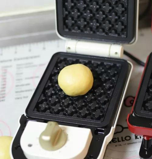 香甜软糯的紫薯华夫饼