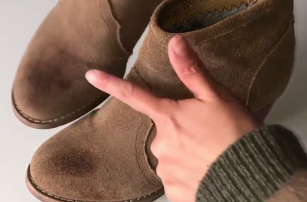 如何去掉磨砂皮鞋上的油渍