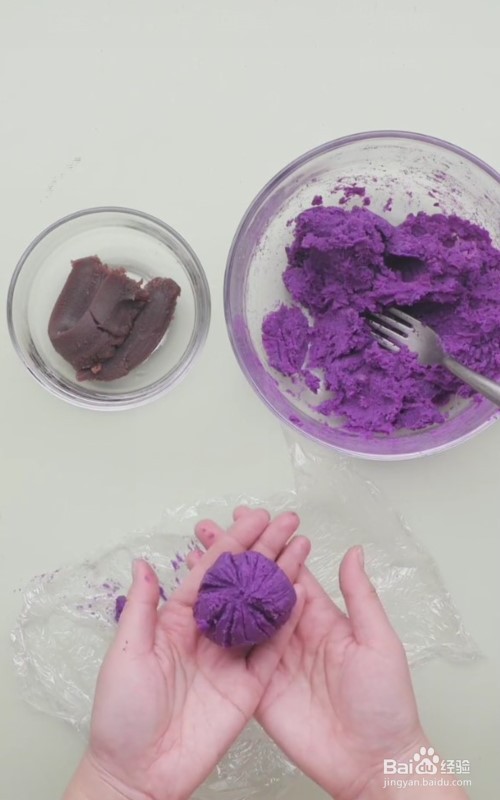怎么做紫薯茶巾绞