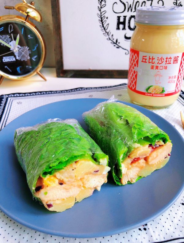 减脂蔬菜三明治