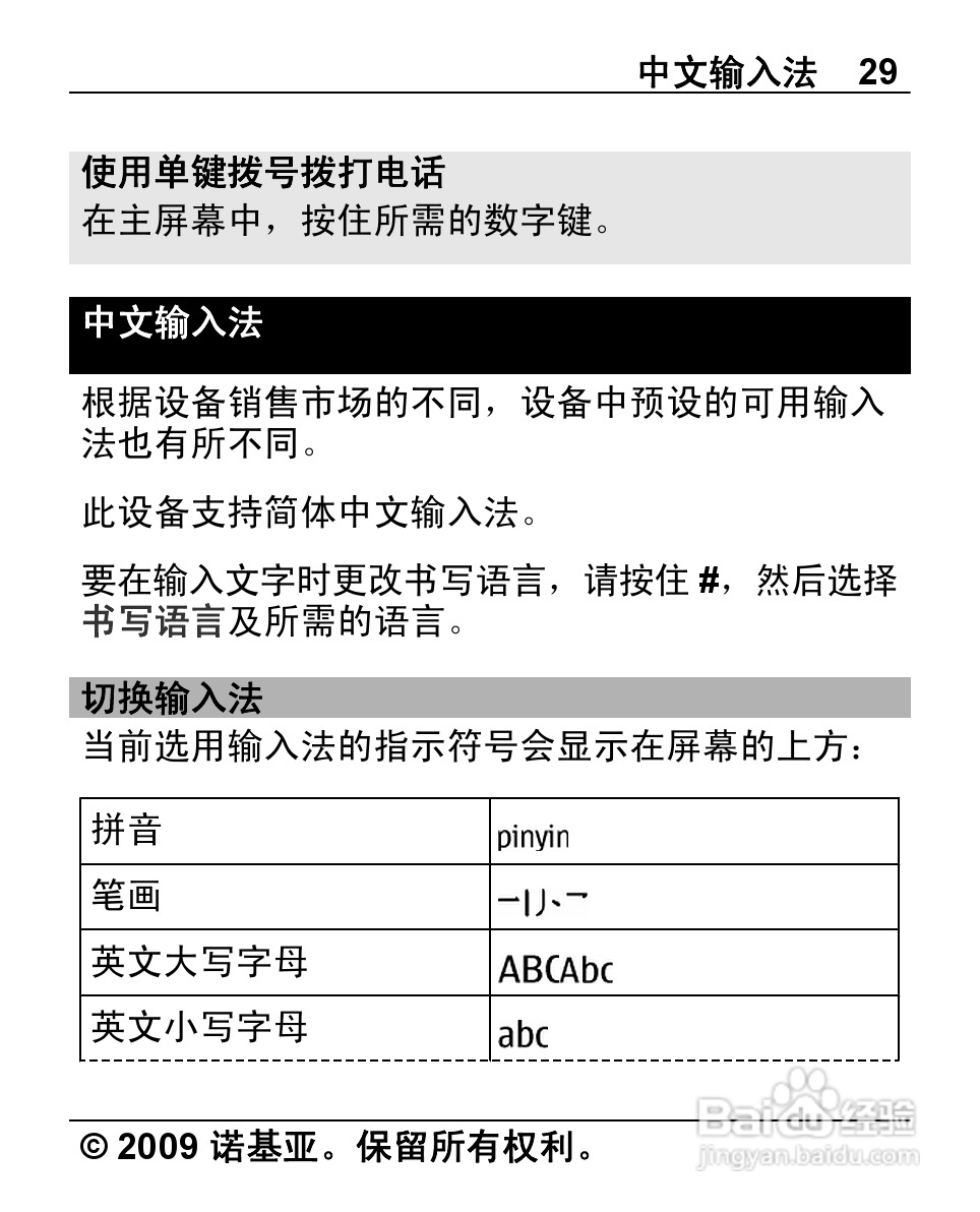 诺基亚X2-00手机使用说明书:[3]