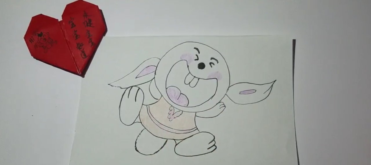 开心兔简笔画怎么画