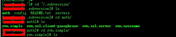 清除svn客户端用户名密码，适用windows和linux