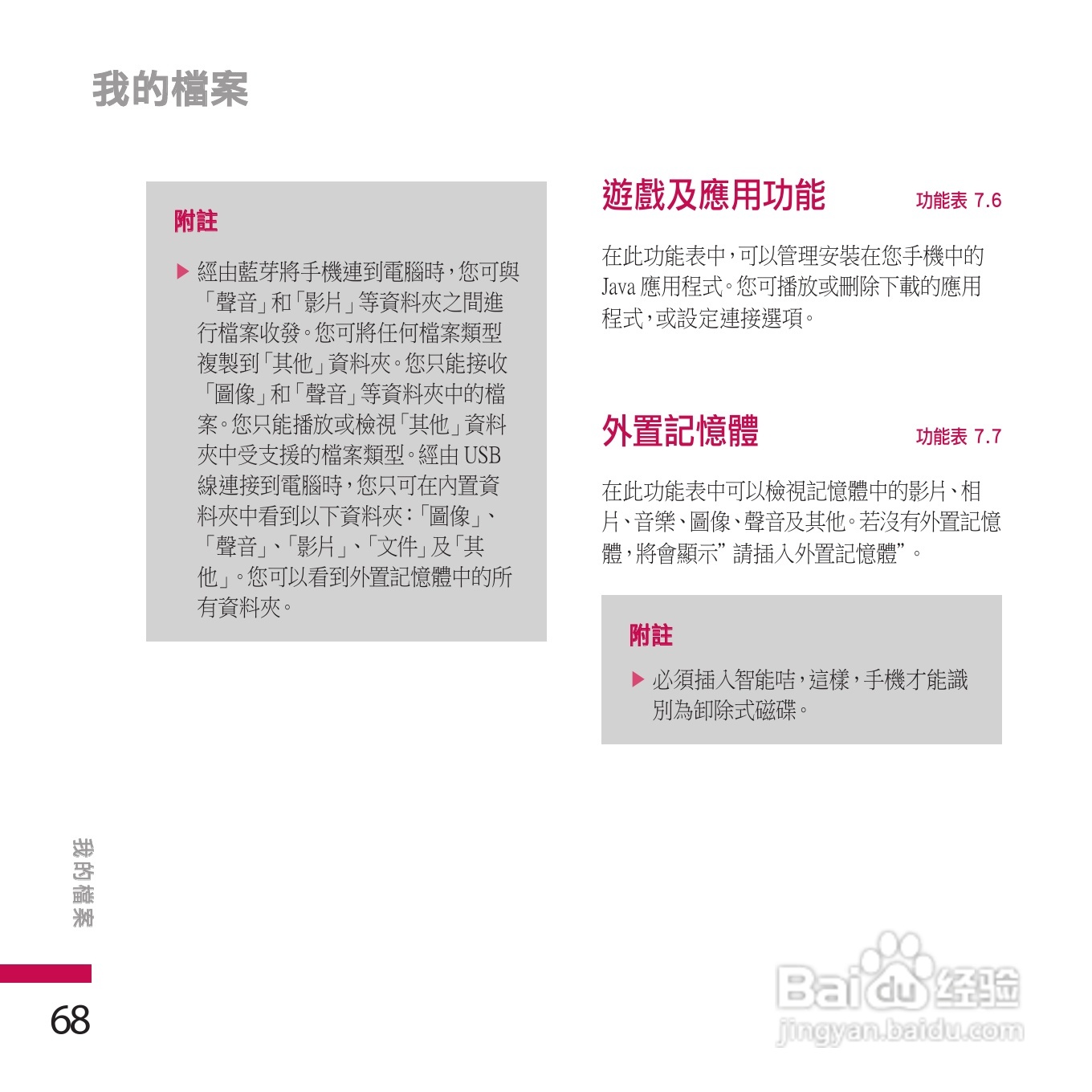 LG KE970手机使用说明书:[7]