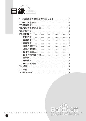 旺德电通BCD67BLUEsky手提CD音响说明书