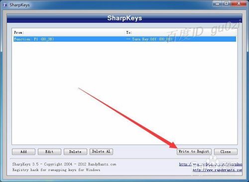 WINXP/WIN7/WIN10,怎么禁用F1,关掉F1帮助键
