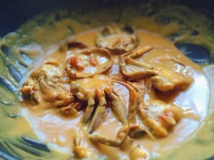 椰汁咖喱大闸蟹的做法