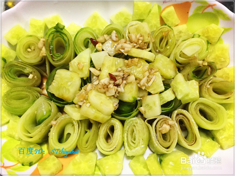 家常菜系凉拌青瓜卷