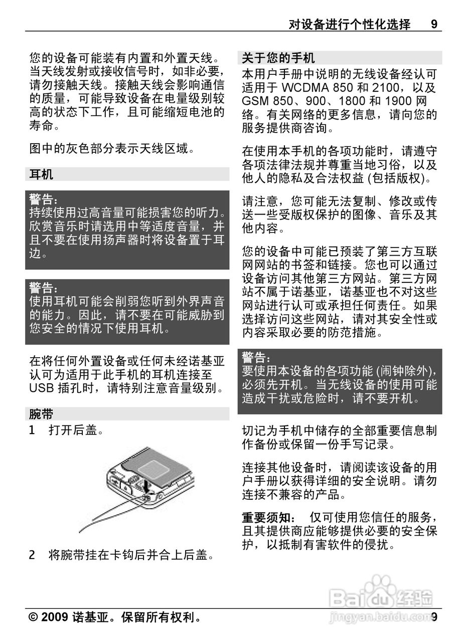 诺基亚Nokia 6600i手机使用说明书:[1]