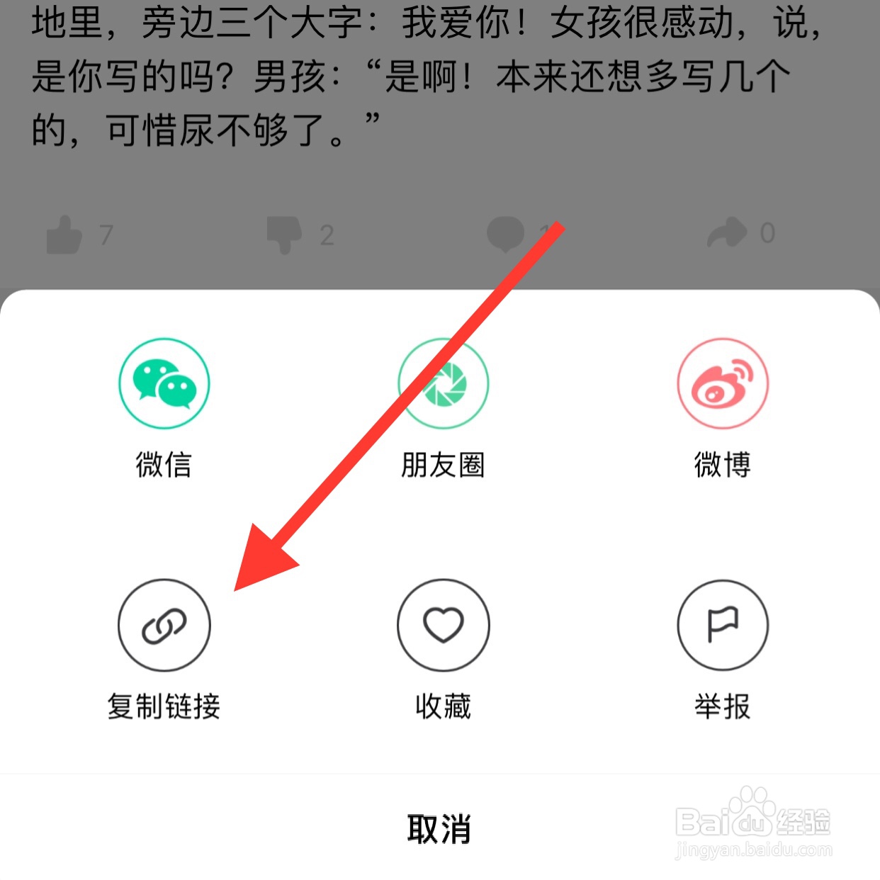 段子精选app怎么复制文章链接