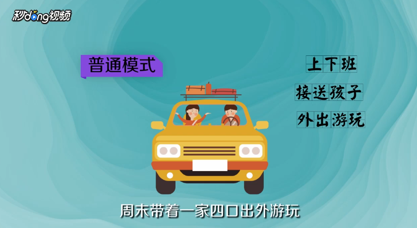 如何区别汽车运动模式和普通模式