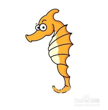 怎么画海马简笔画