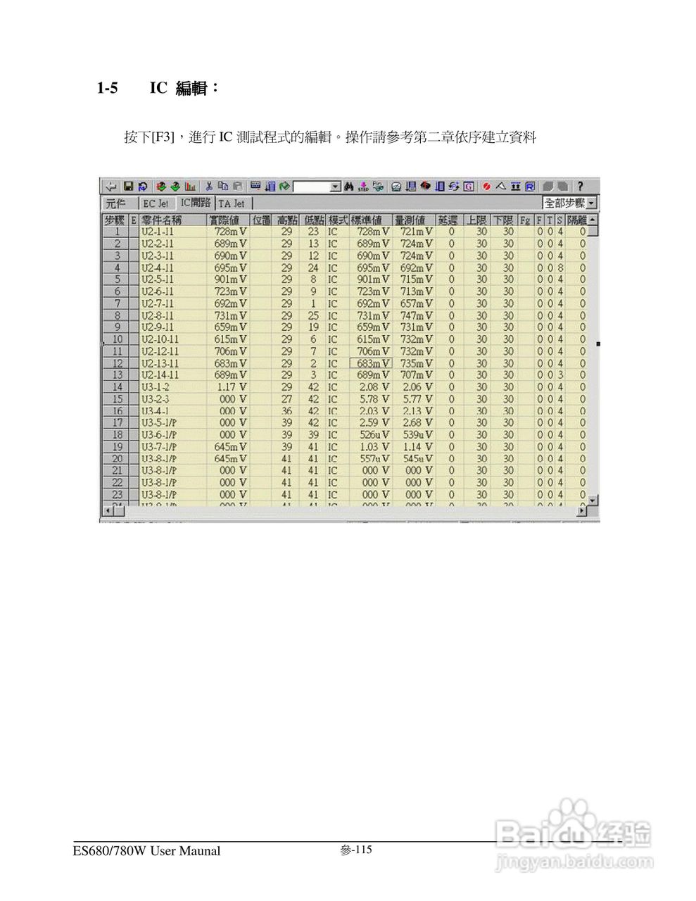 东之源 ES680W ES780W ICT在线测试仪操作手册:[13]