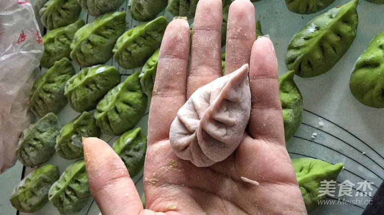 青汁水饺的做法