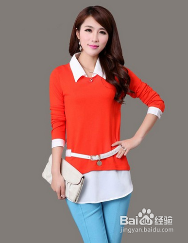 胖胖女如何挑选春季针织衫