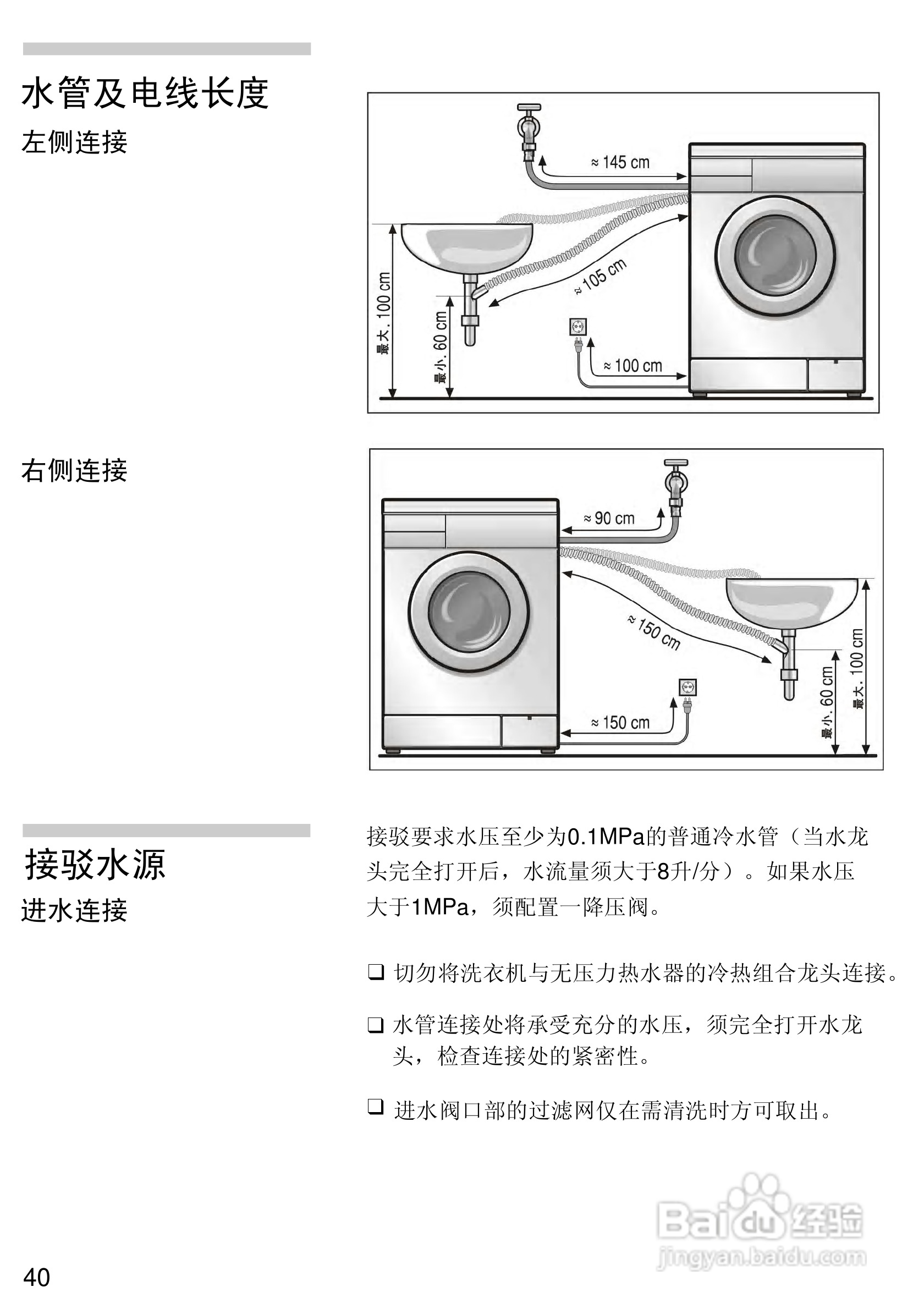 洗衣机两个排水口图图片