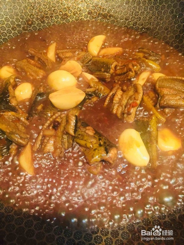 大蒜烧黄鳝的做法