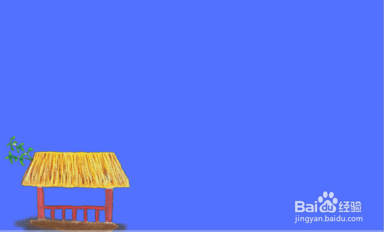 过故人庄古诗配图简笔画