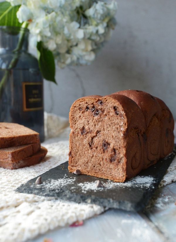 可可巧克力豆吐司