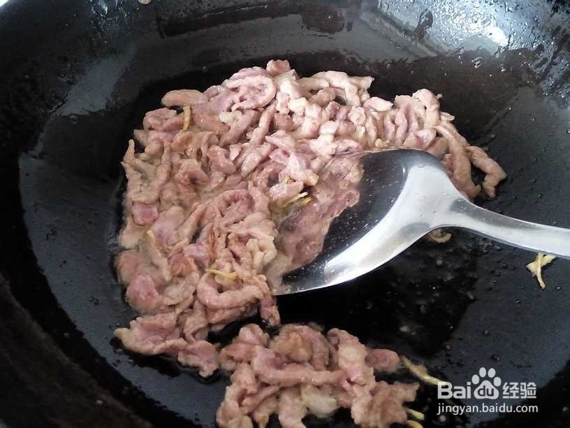 东北家常菜：韭苔炒肉丝