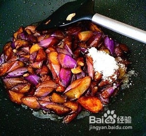 酱焖油淋茄子