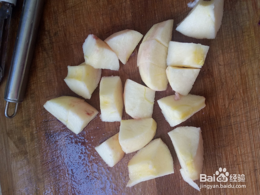 糖醋炒紫薯苹果