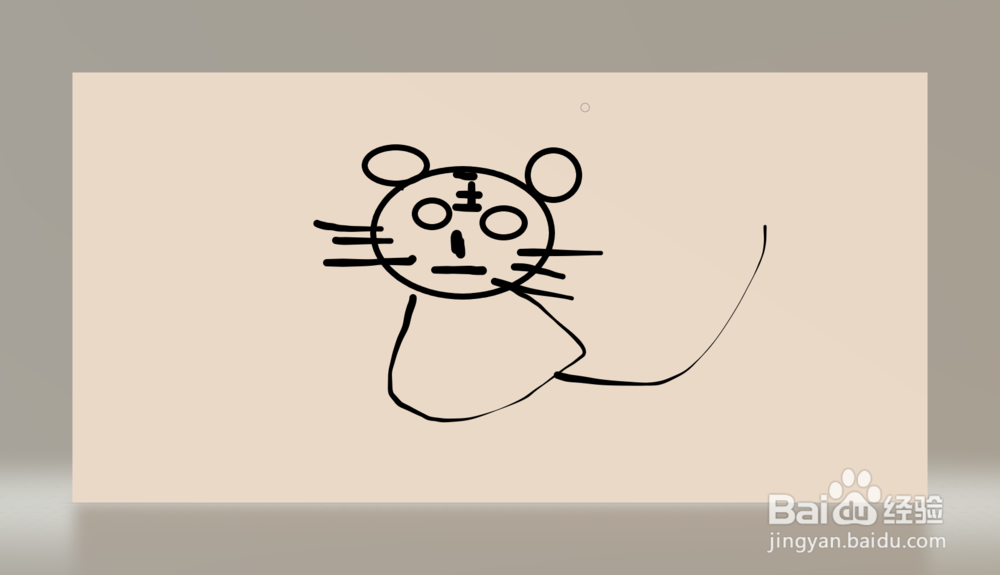 怎么画一只小脑斧呢（小老虎）