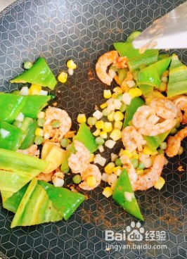 菠萝炒虾仁的做法