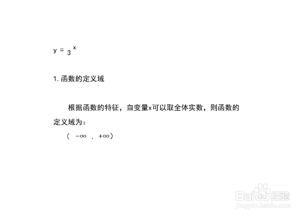用导数工具画函数y=3^x的图像
