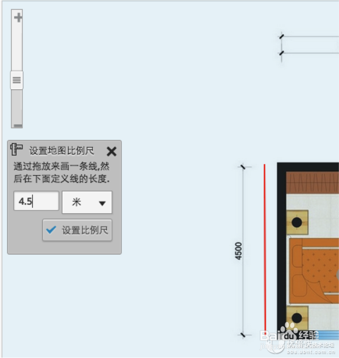 如何在自定义地图中设定标尺并查看 AP 覆盖范围