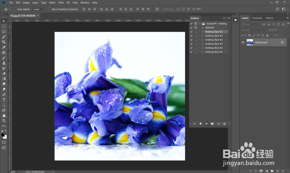 PS动作怎样制作针织毛衣纹理图案效果