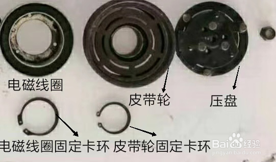 电磁离合器怎么拆装与检测?