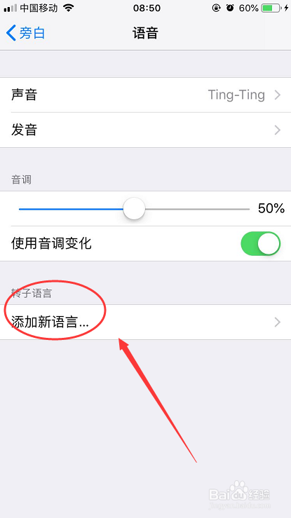 iPhone手机怎么打开旁白朗读功能