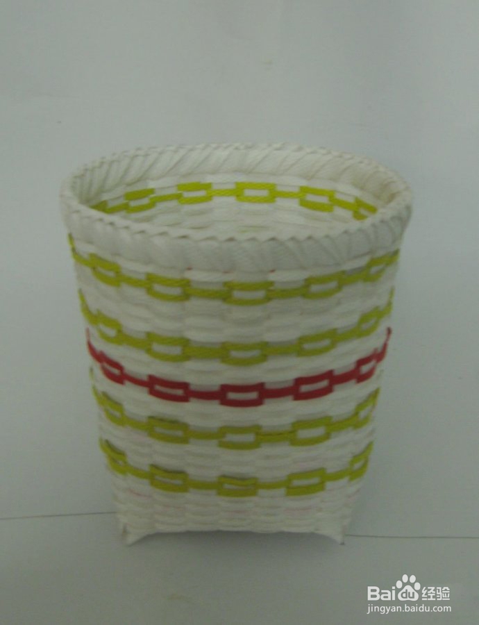 包装条编收纳筐小垃圾桶