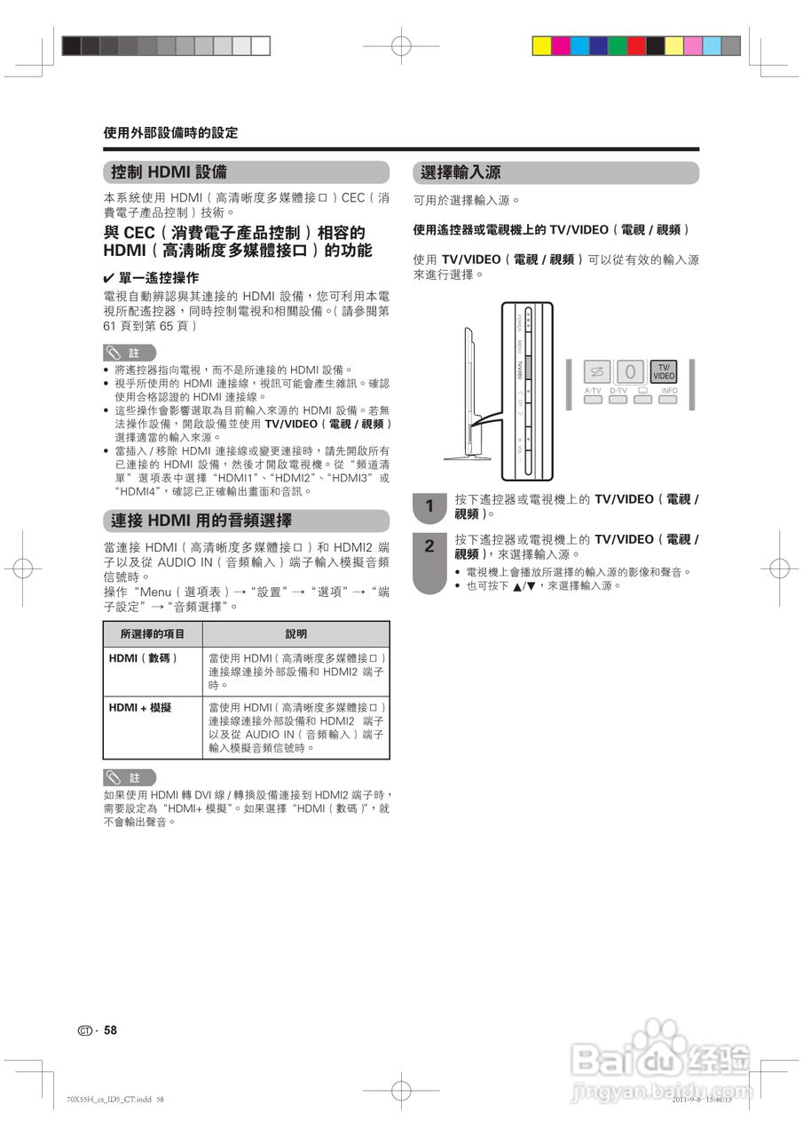 声宝LC-70X55H型液晶电视机说明书:[6]