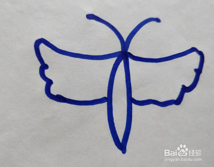燕尾蝶的简笔画怎么画？