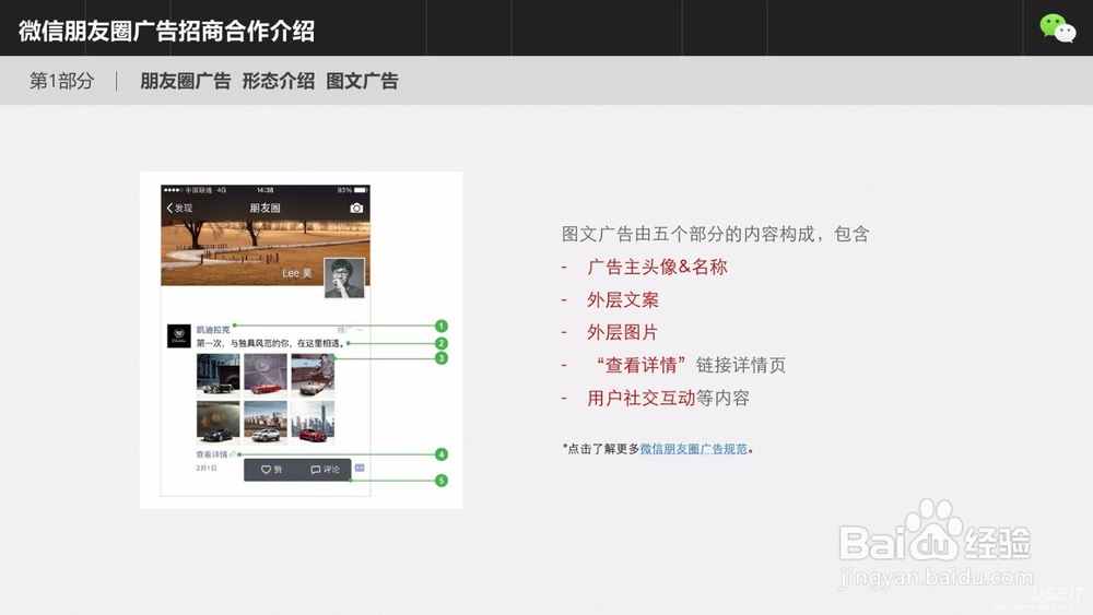 微信朋友圈广告展现形式