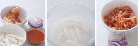 泡菜炒年糕的做法