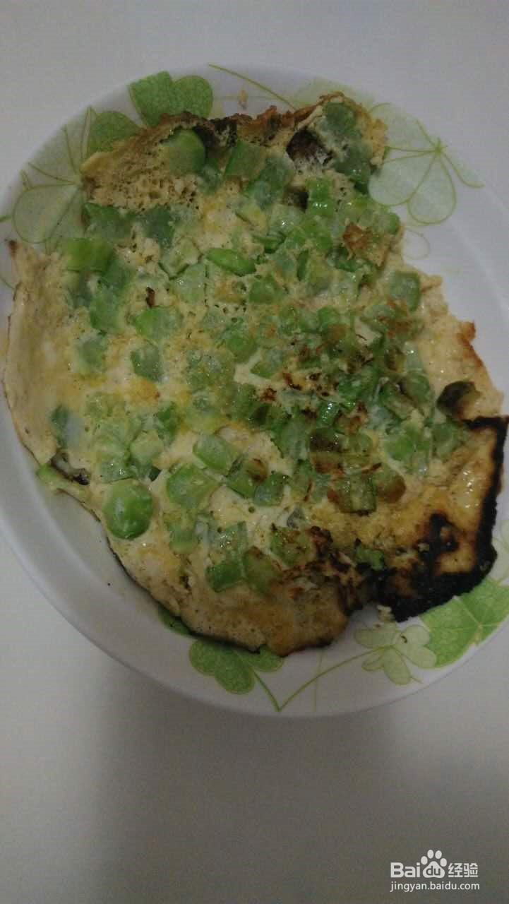 简单早餐菜之-苦瓜鸭蛋煎