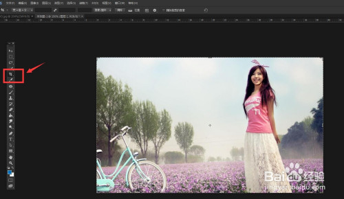 ps软件怎么使用图片拉直功能