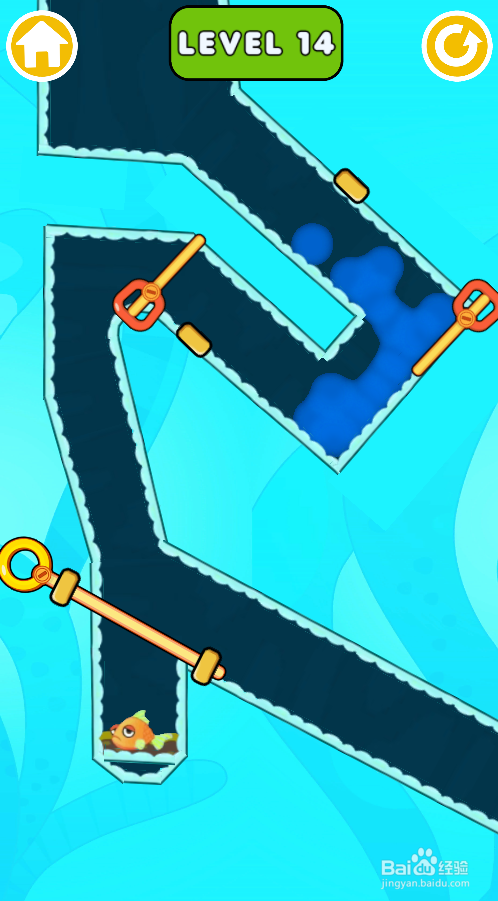 如何营救小金鱼（Level 14）