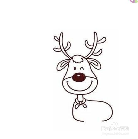 麋鹿的简笔画教程