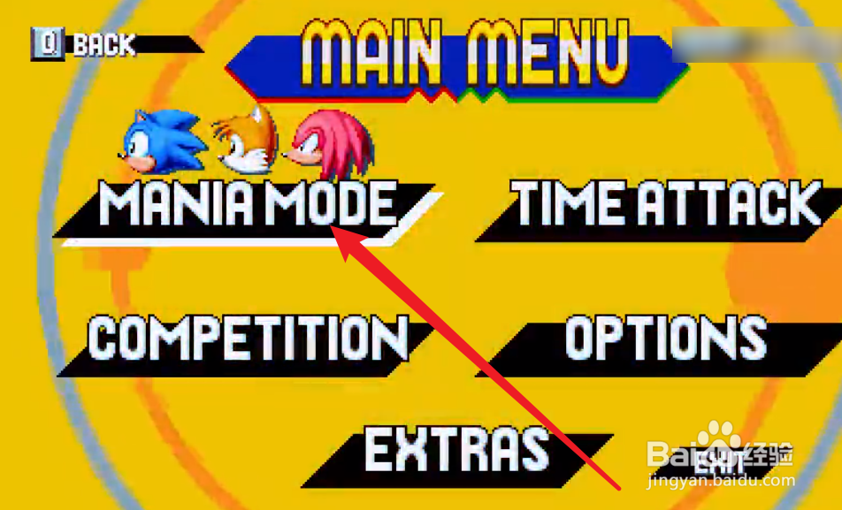 sonic mania怎么操作