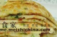 香菜火腿摊煎饼