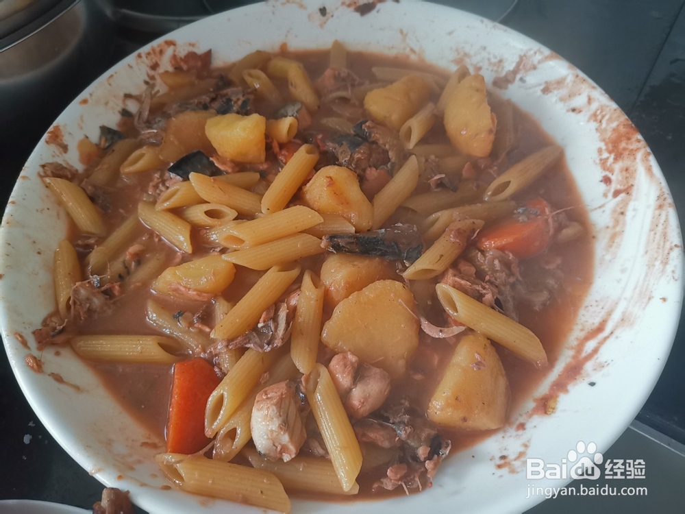 鱼汤炖意大利面