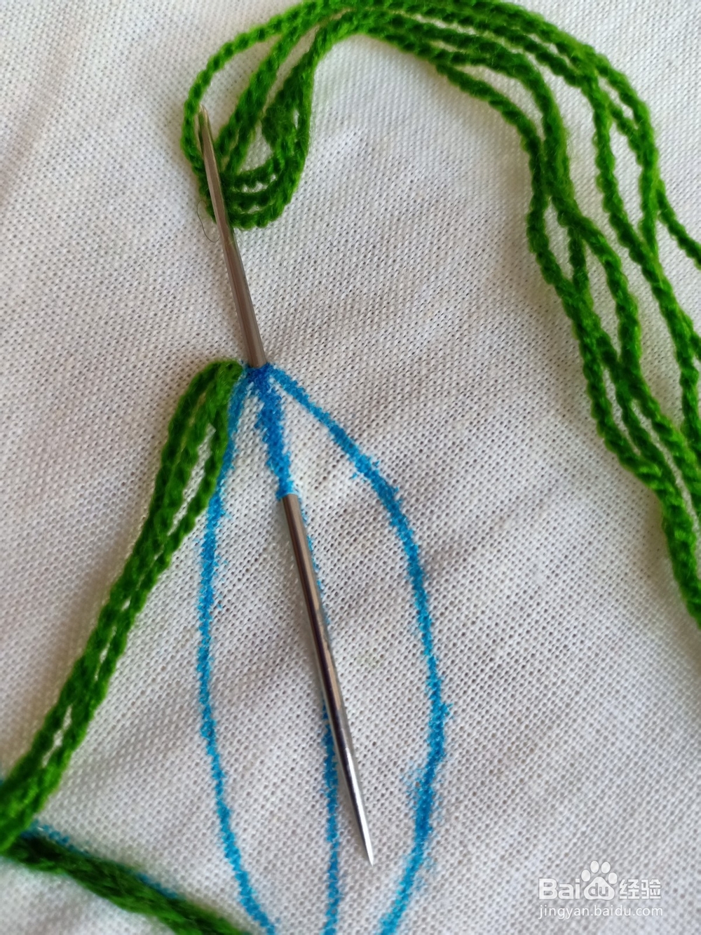 大叶子要怎么绣