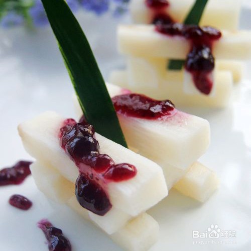 蓝莓山药的做法